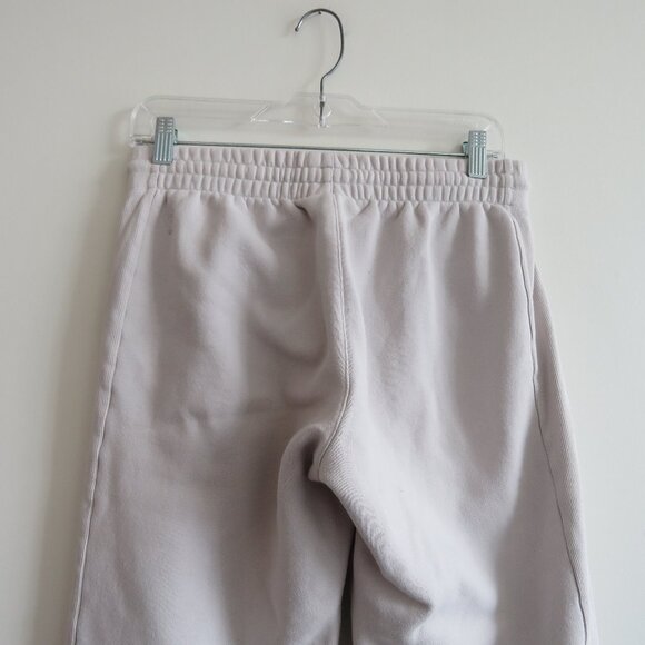 ARITZIA TNA Cozy AF Sweatfleece Boyfriend Sweatpant Heather Cloud White Size S - Picture 12 of 16